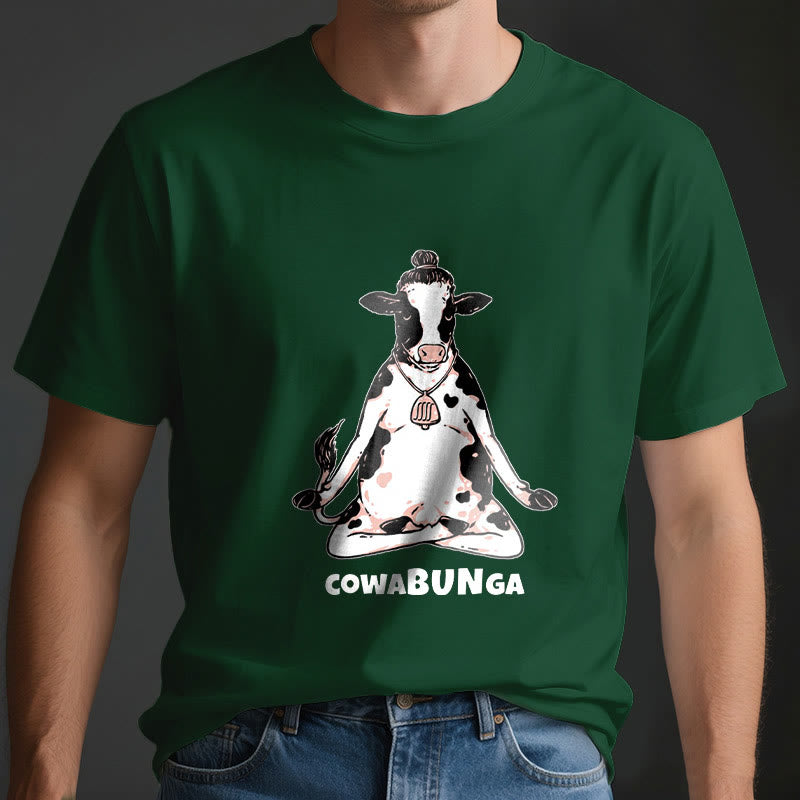 Olivenorma "Cowabunga" Yoga Cow T-Shirt - image 19