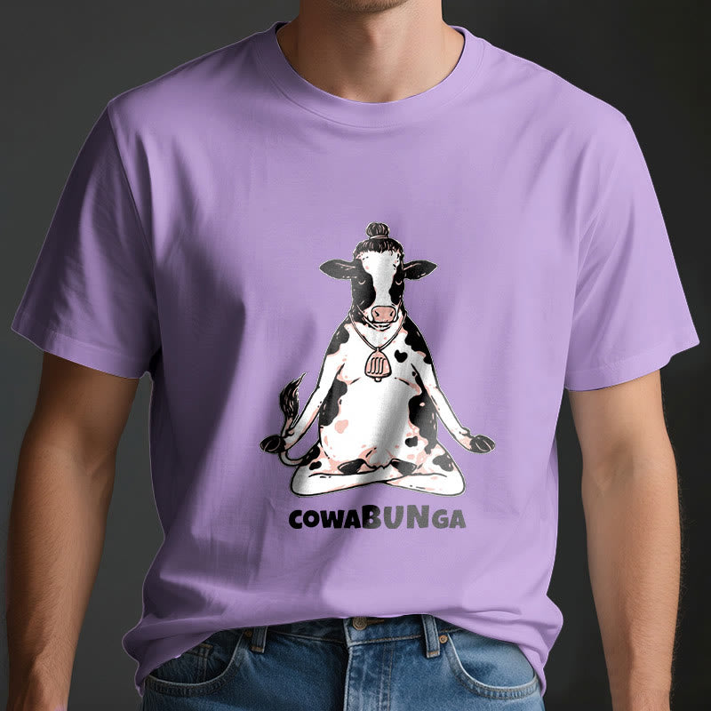 Olivenorma "Cowabunga" Yoga Cow T-Shirt - image 15