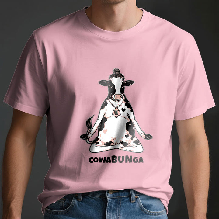 Olivenorma "Cowabunga" Yoga Cow T-Shirt - image 13