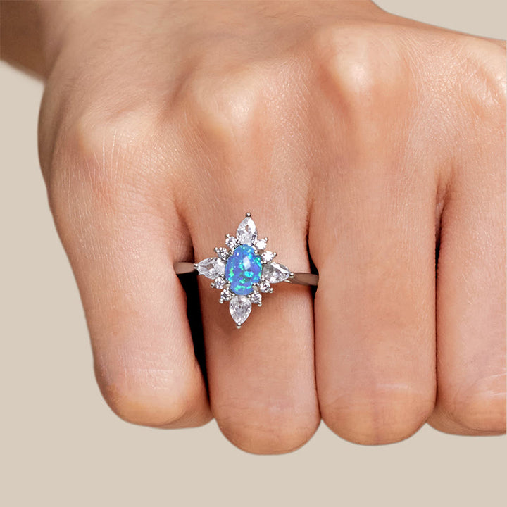 Olivenorma "Uniquely Yours" Radiant Opal Star Ring