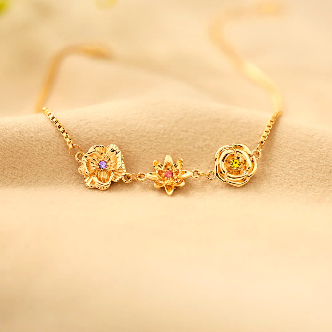 FREE Today: 1-3 Three-Dimensional Birth Flowers Bracelet - image 6