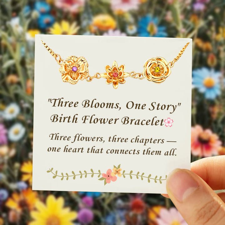 FREE Today: 1-3 Three-Dimensional Birth Flowers Bracelet - image 0