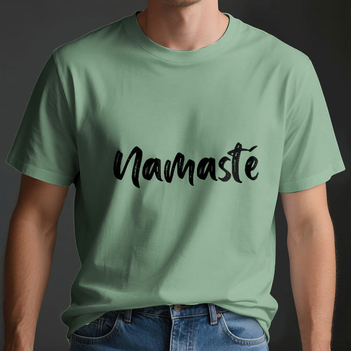 Olivenorma Namaste Yoga Unisex Pilates T-Shirt - image 3