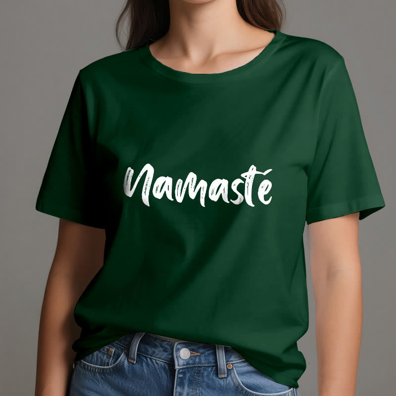 Olivenorma Namaste Yoga Unisex Pilates T-Shirt - image 19