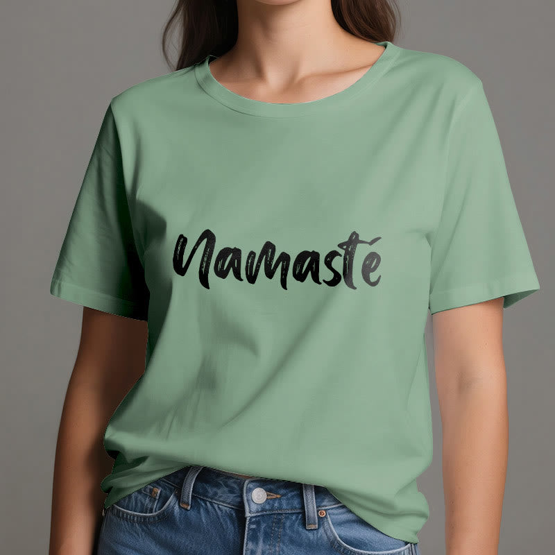 Olivenorma Namaste Yoga Unisex Pilates T-Shirt - image 1