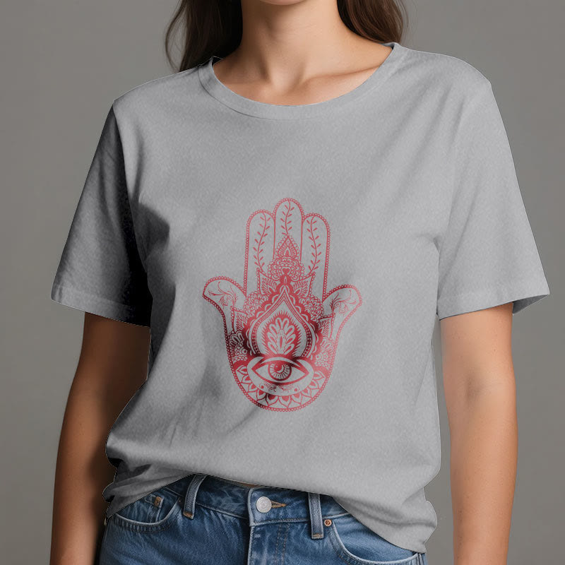 Olivenorma Soft Hamsa cotton T-Shirt - image 7