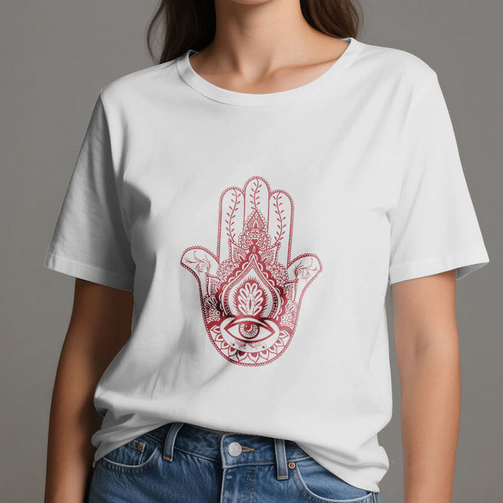 Olivenorma Soft Hamsa cotton T-Shirt - image 1