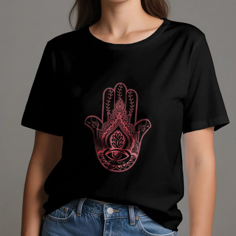 Olivenorma Soft Hamsa cotton T-Shirt - image 5