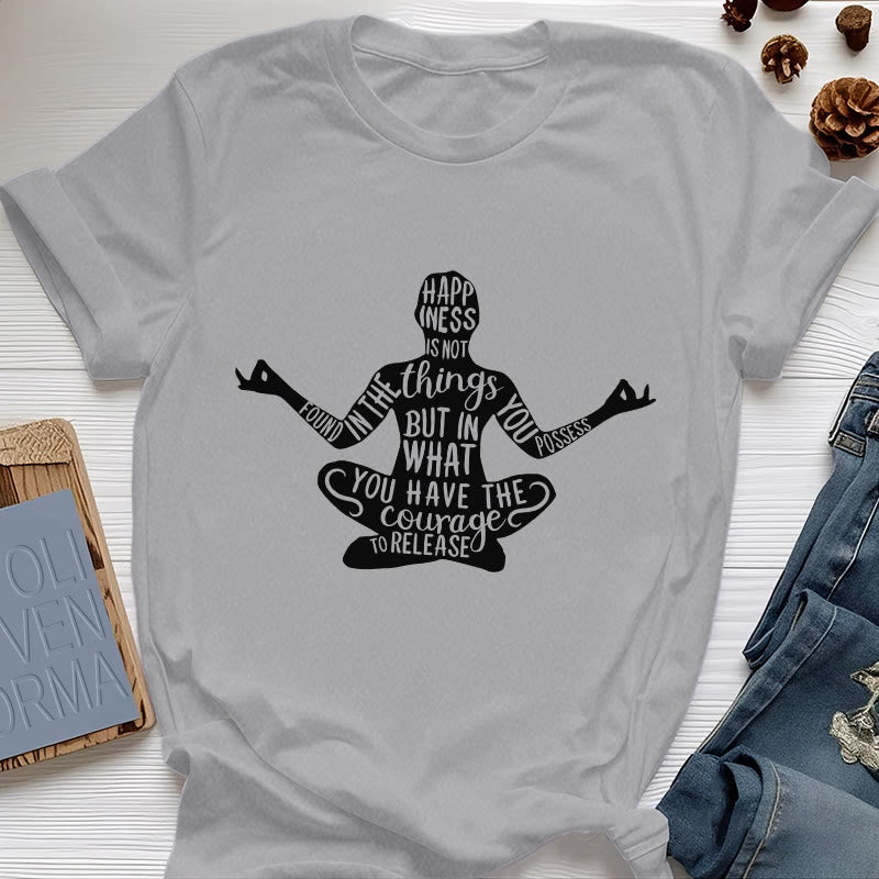 Olivenorma Meditation Tee Cotton Spiritual Yoga T-Shirt - Gray - 2XL - image 9