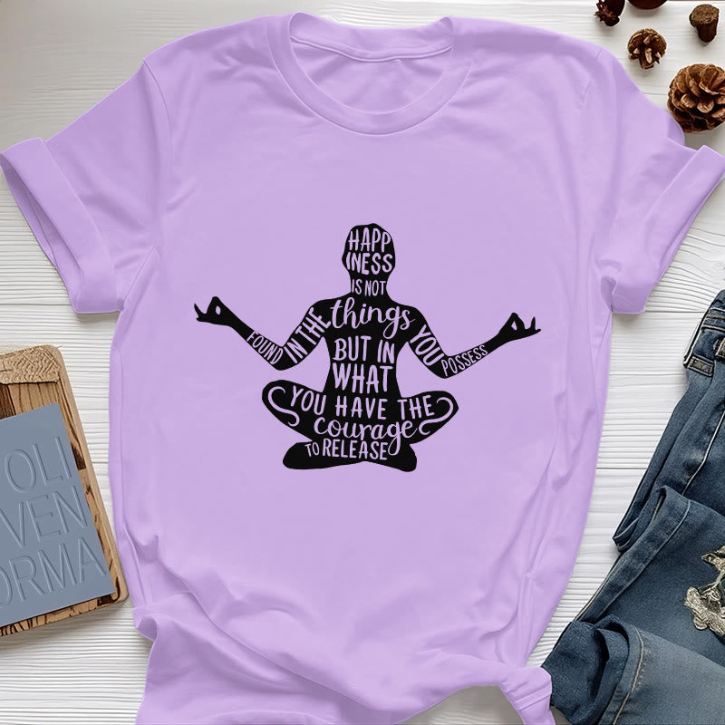 Olivenorma Meditation Tee Cotton Spiritual Yoga T-Shirt - Purple - 2XL - image 15