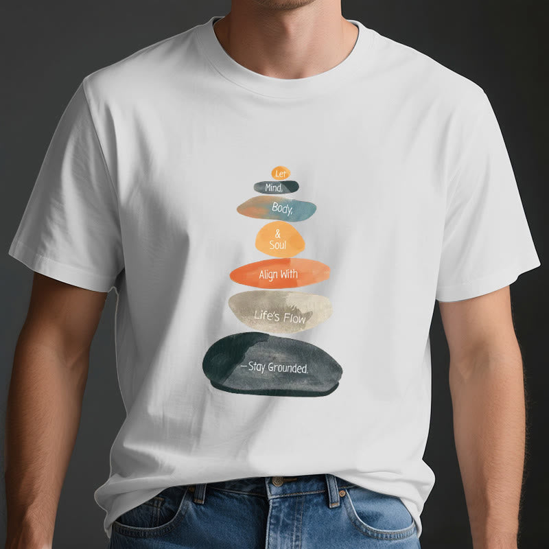 Olivenorma "Stay Grounded" Lightweight Cotton Spiritual T-Shirt - image 3