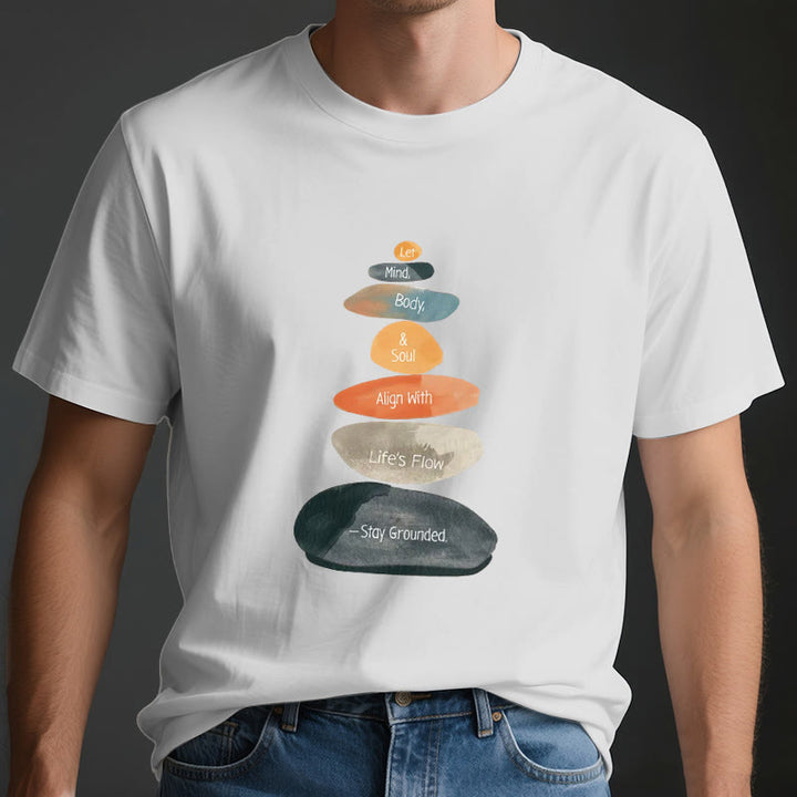 Olivenorma "Stay Grounded" Lightweight Cotton Spiritual T-Shirt - image 3