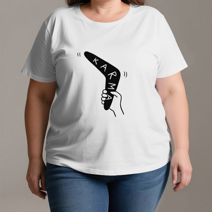 Olivenorma "KARMA" Funny Yoga Work Out Fitness T-Shirt - image 2