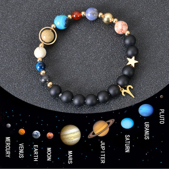 Olivenorma Twelve Constellations Eight Planets Gemstone Bracelet - image 1