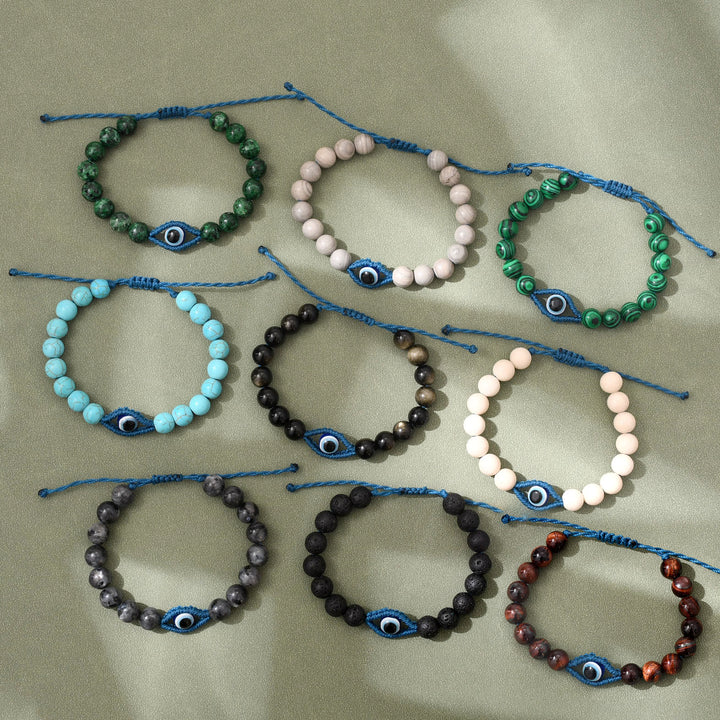 Olivenorma Evil Eye Good Luck & Protection Crystal Braided Bracelet - image 20
