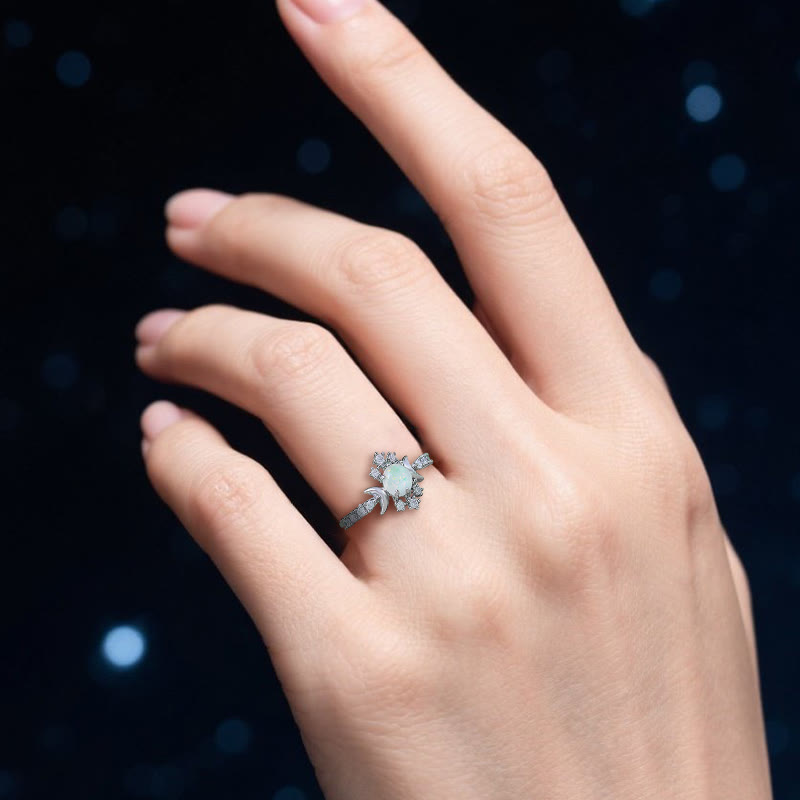 Olivenorma Druid's Moon Knot Opal Ring - image 2