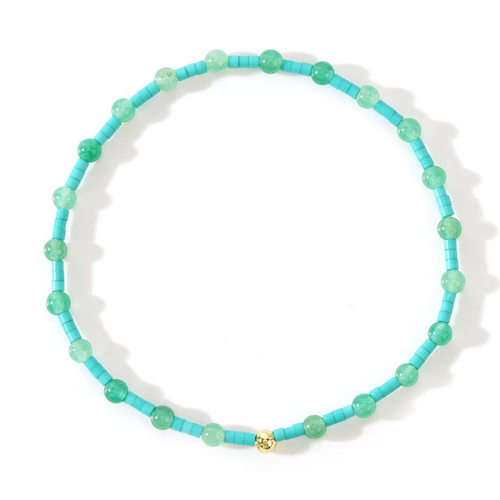 Olivenorma Mini Beads Gemstone Stretch Elastic Bracelet - image 3