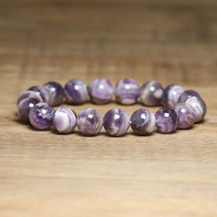 Olivenorma 10mm Fantasy Amethyst Adjustable Stretch Elastic Bracelet - Amethyst - image 1
