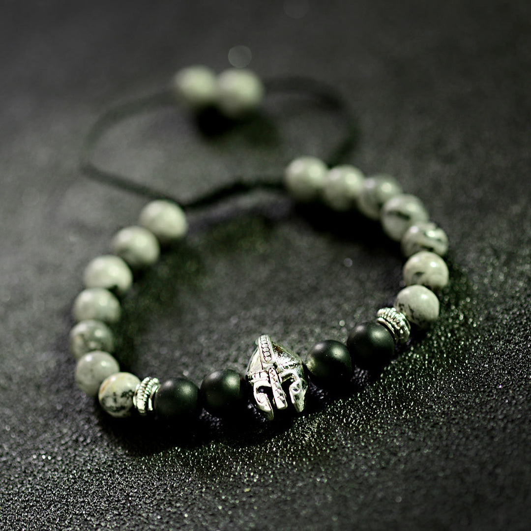 Olivenorma 8mm Adjustable Gemstone Spartan Warrior Helmet Bracelet - image 17