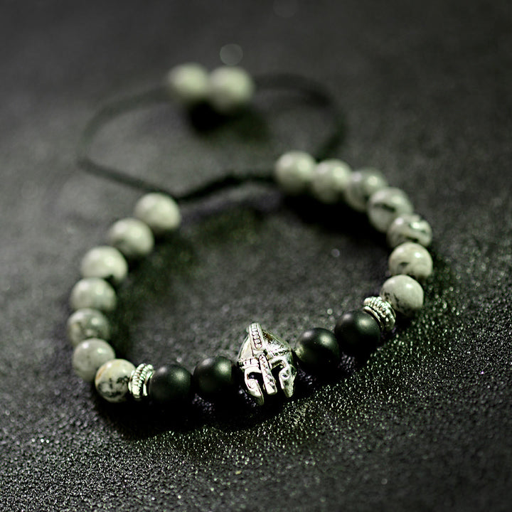 Olivenorma 8mm Adjustable Gemstone Spartan Warrior Helmet Bracelet - image 17