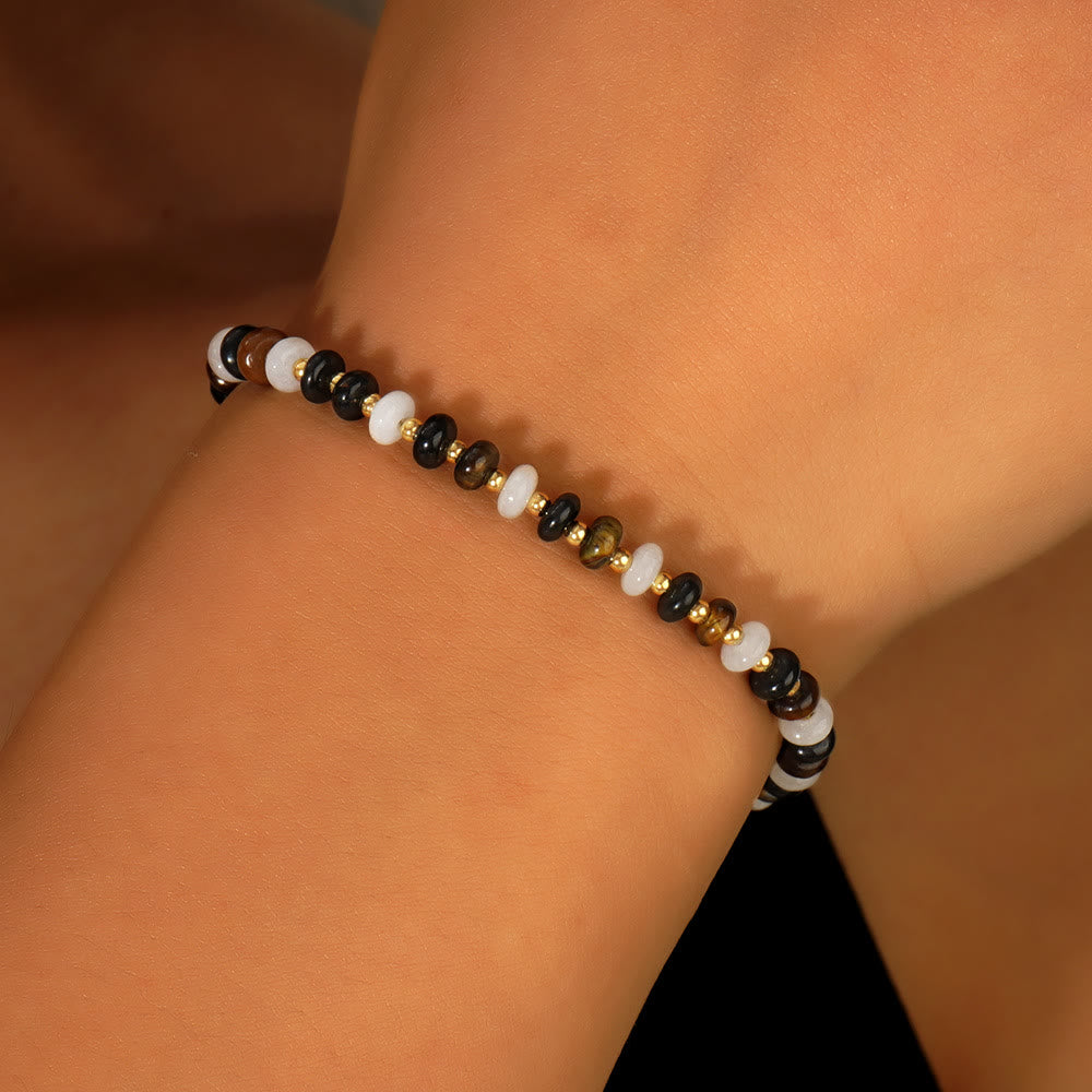 Olivenorma Boho Style Natural Crystal Adjustable Beaded Bracelet - image 2