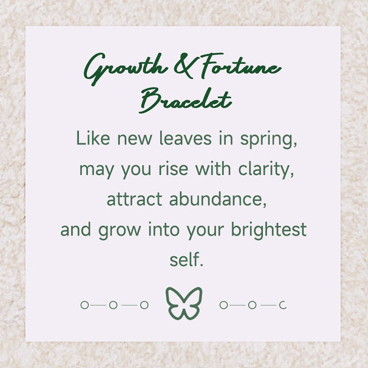 Olivenorma "Growth & Fortune" Green Phantom Quartz Bracelet