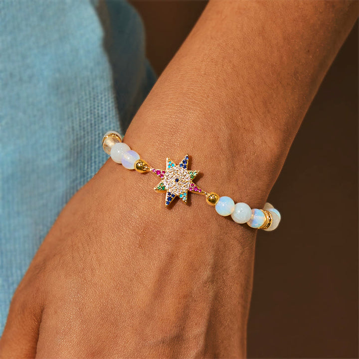Olivenorma "Dream Light Guardian" Opalite Star Bracelet