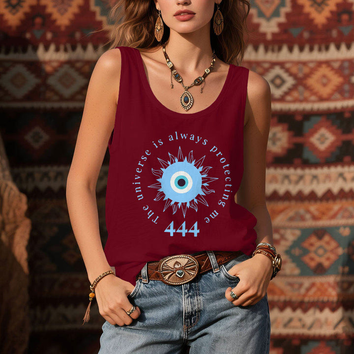 Olivenorma "444" Evil Eye Ward off Evil Protection Tank Spiritual Tee Shirt - image 10