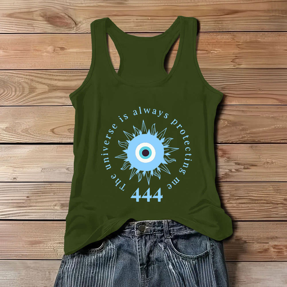 Olivenorma "444" Evil Eye Ward off Evil Protection Tank Spiritual Tee Shirt - Green - 3XL - image 11