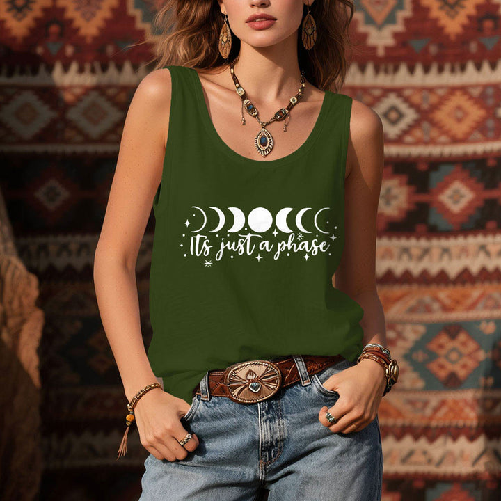 Olivenorma "it's just a phase" Positive Thoughts Soft Comfort Tank T-Shirt - image 12