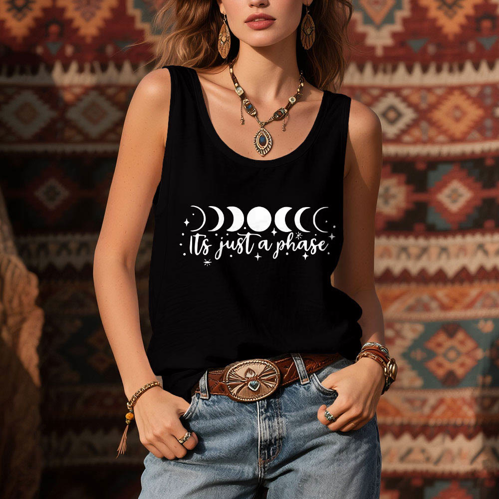 Olivenorma "it's just a phase" Positive Thoughts Soft Comfort Tank T-Shirt - image 1