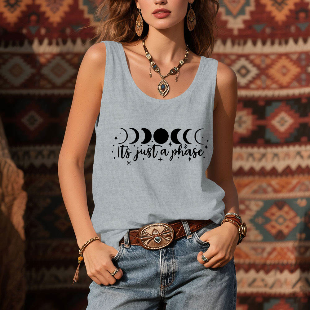 Olivenorma "it's just a phase" Positive Thoughts Soft Comfort Tank T-Shirt - image 8