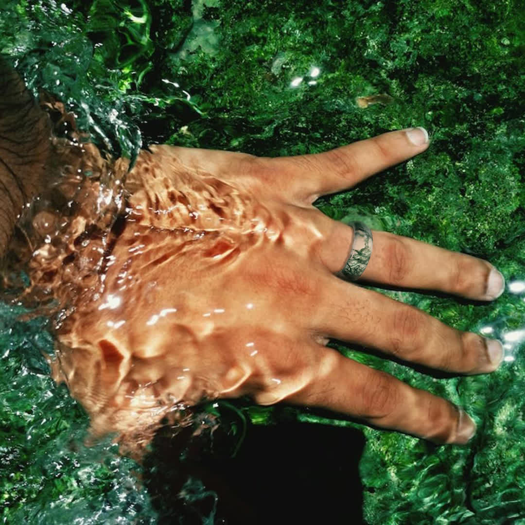 FREE Today: "Whispers of the Grove" Moss Agate Ring - image 1