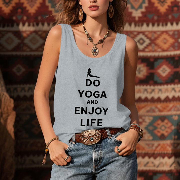 Olivenorma "DO YOGA AND ENJOY LIFE" Spiritual Tee Soft Sleeveless Women Tank - image 9