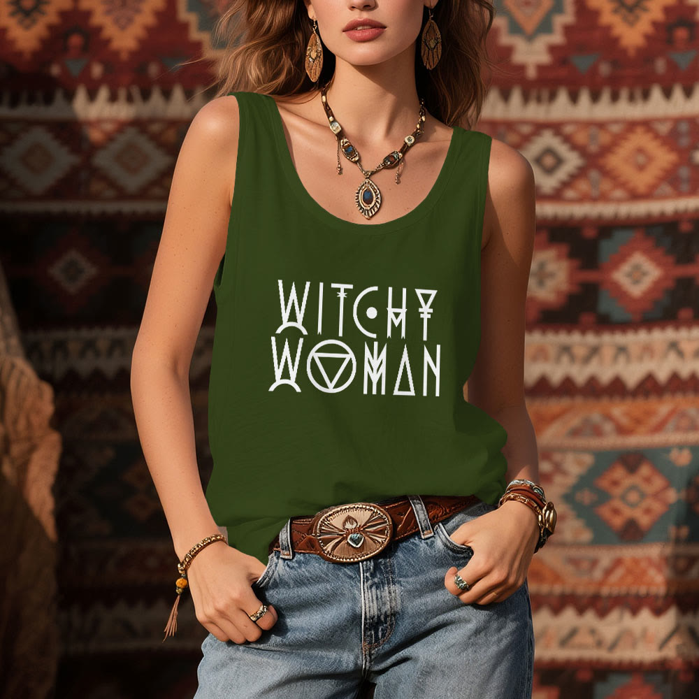 Olivenorma "WITCHY WOMAN" Spiritual Tee Women Tank Top - image 11