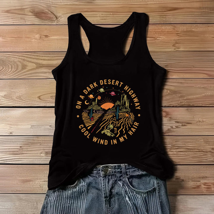 Olivenorma Summer Casual T-Shirt for Women Crewneck Sleeveless Tank Top - Black - 3XL - image 4