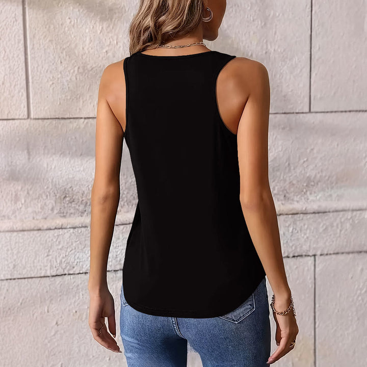 Olivenorma Moom Phase Women's Scoop Neck Tank Top Regular Fit T-Shirt - image 3