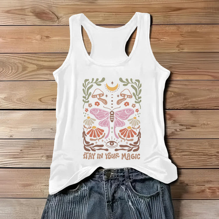 Olivenorma Luna Moth Tank Top - White - 3XL - image 2