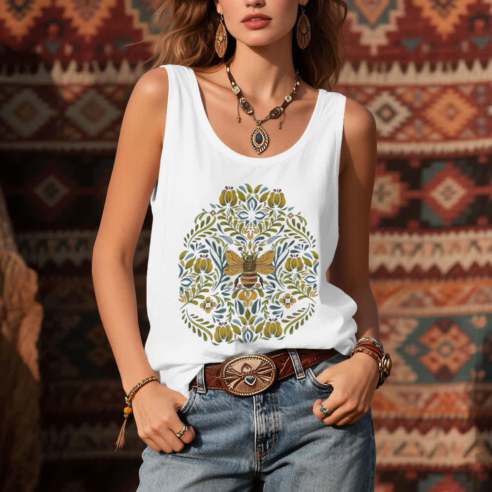 Olivenorma Cottagecore Be Folk Art Tank Top - image 1