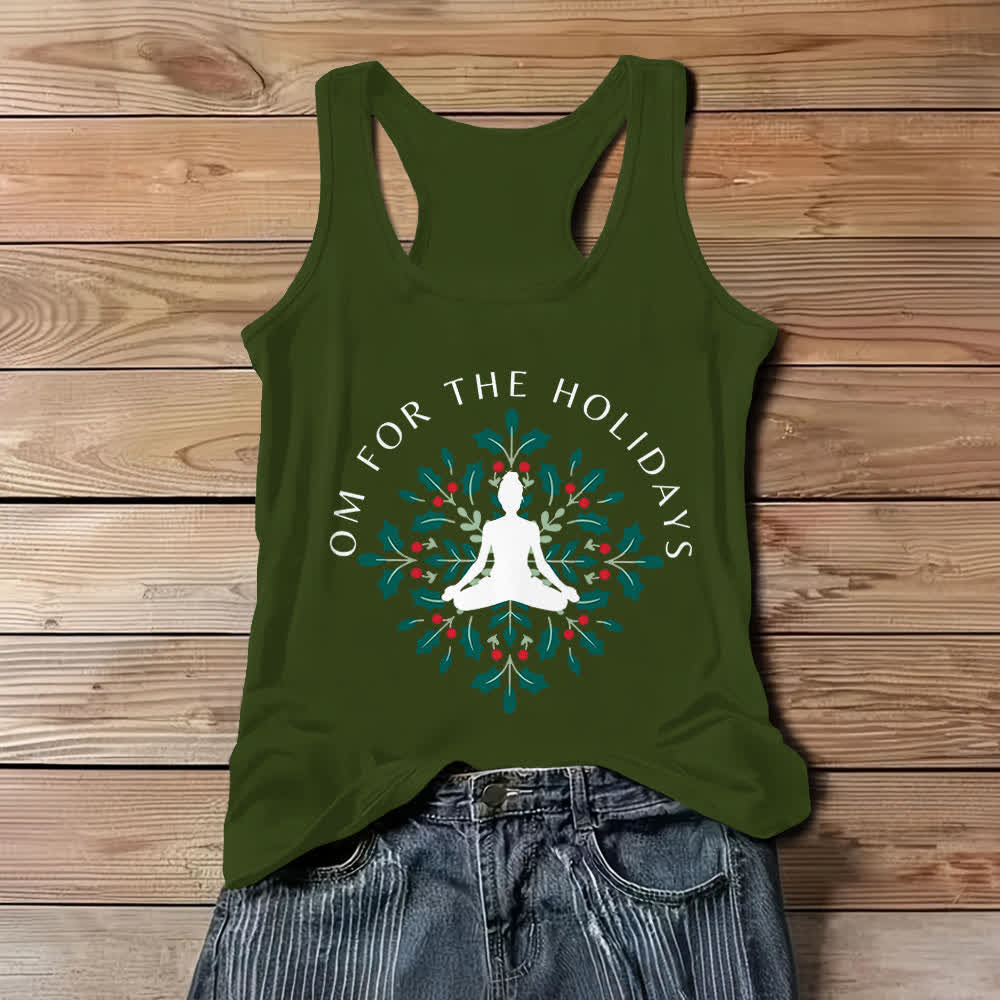 Olivenorma Om for the Holidays Workout Tank Top - Green - 3XL - image 8
