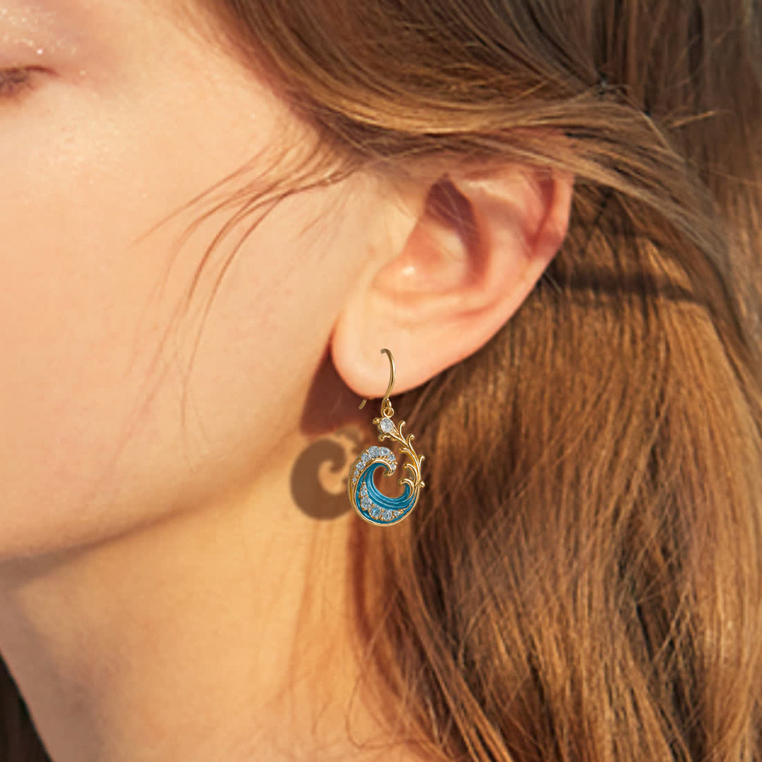 Olivenorma Elysian Tides – The Ocean Secret Wave Earrings Necklace Ring - image 7