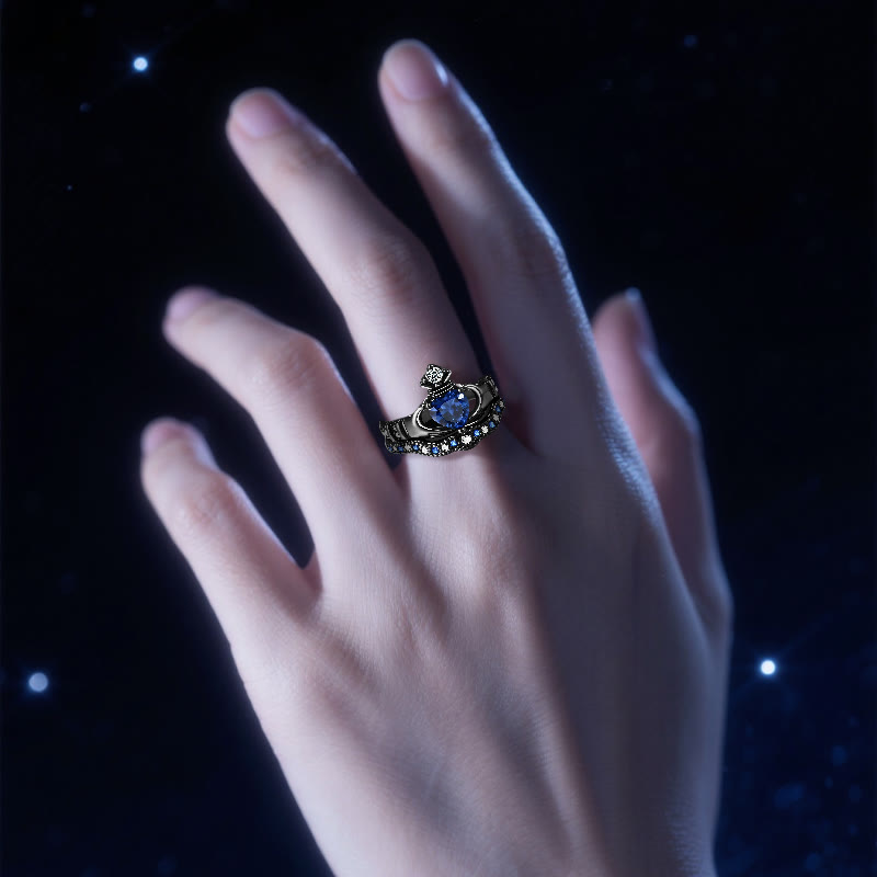 Olivenorma Pluto's Heart Sapphire Love Ring - image 2