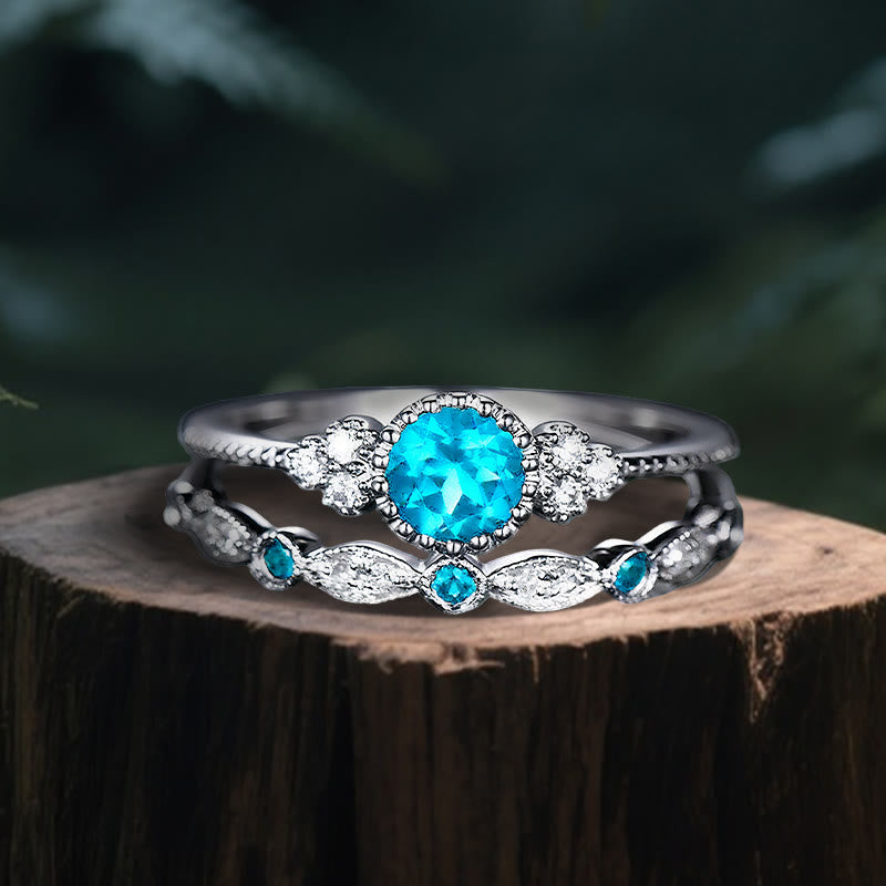 FREE Today: Nemesis Duo Ring - Aquamarine - US 10 - image 6