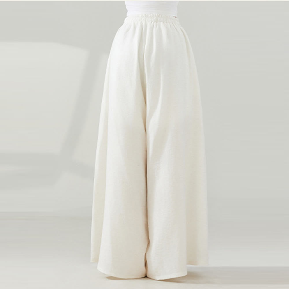Olivenorma Viscose Drape Yoga Wide-Leg Flared Pants - image 2
