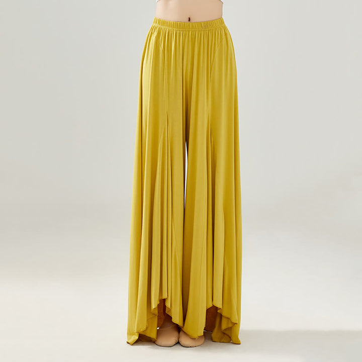 Olivenorma Modal Loose Flowy Ruffle Yoga Pants - image 3