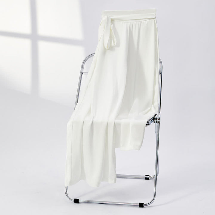 Olivenorma Polyester Flowy Loose Wide-Leg Bandage Yoga Pants - White - XL - image 15