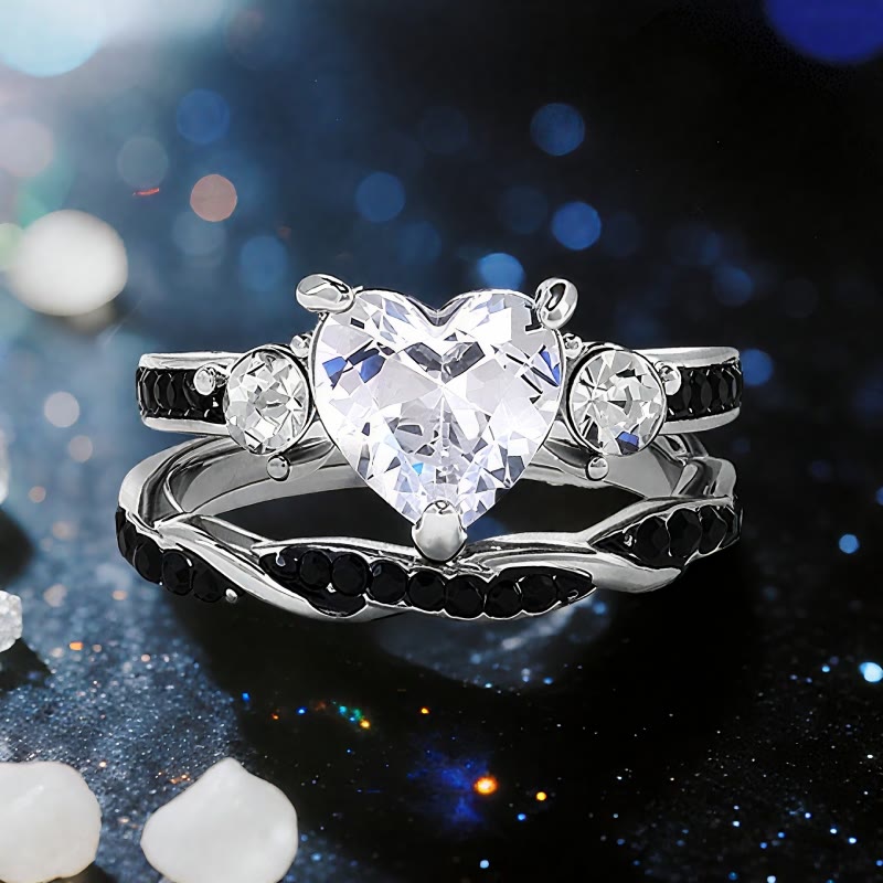 FREE Today: Hades' Heart Galaxy Moissanite Ring - US 10 - image 0