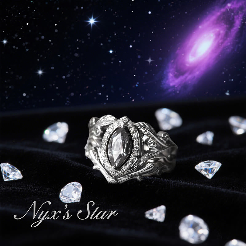 Olivenorma Nyx's Star Marquise-Cut Moissanite Ring - image 3