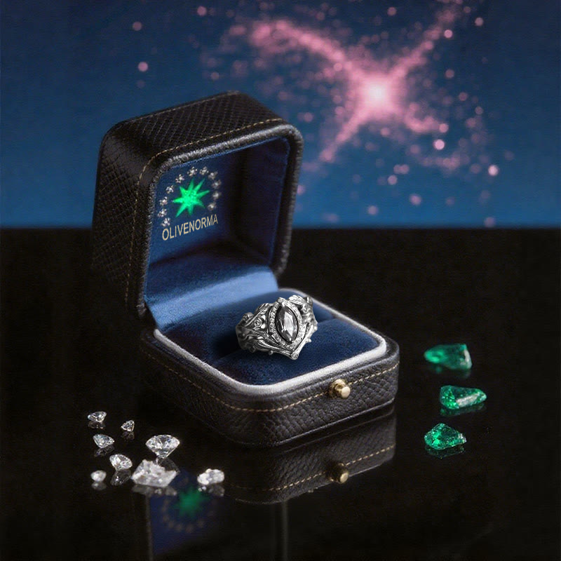 Olivenorma Nyx's Star Marquise-Cut Moissanite Ring - image 2