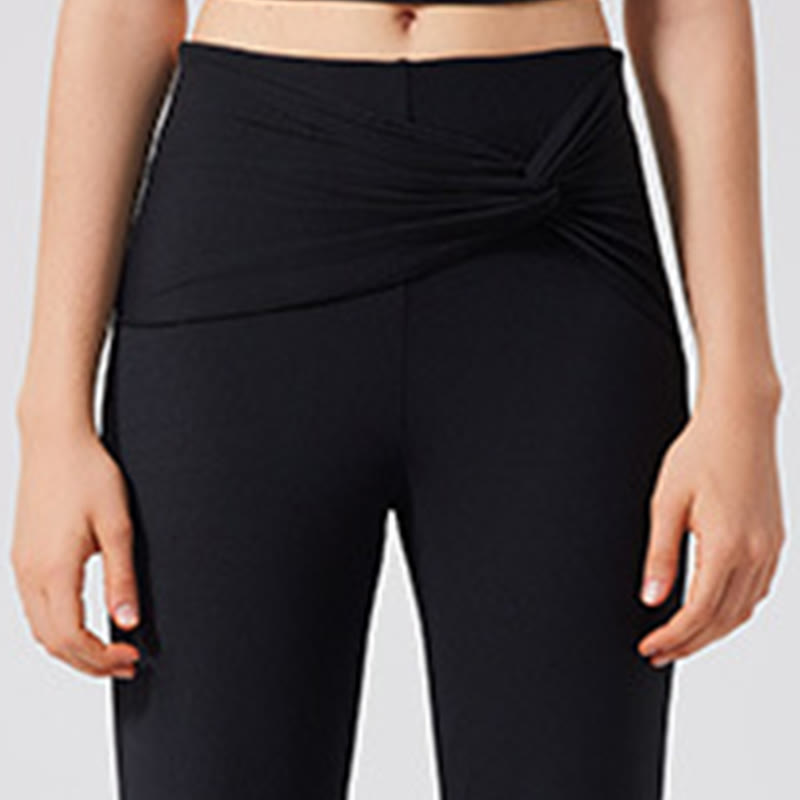 Olivenorma Wide Leg Yoga Pants Casual Knot Work Dress Pants - image 15